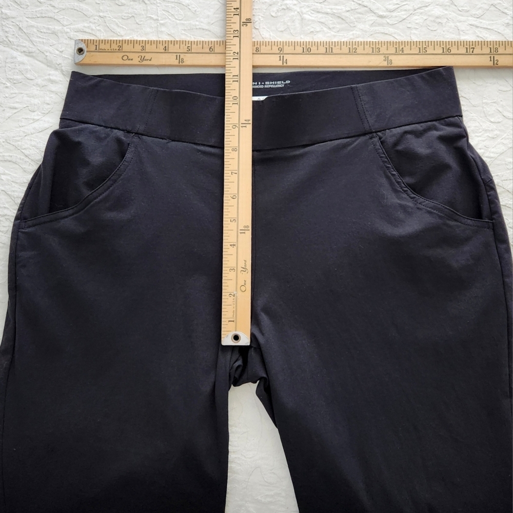 Columbia Omni-Shield Black Cropped Pull-On Pants With Hand Pockets, Size Large - Picture 8 of 15